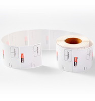 Étiquettes thermiques personnalisées blanches 60*40mm 58*38mm, rouleau d'étiquettes thermiques, rouleau d'étiquettes à code-barres