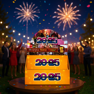 Gafas de Año Nuevo 2025, 288 Piezas, 24 Docenas, Artículos de Fiesta, Gafas de Plástico Novedosas para Eventos de Celebración - Product Image 2