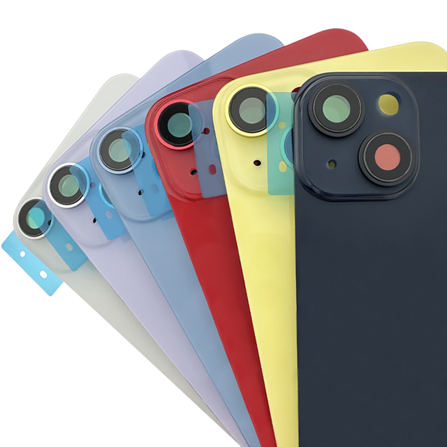 OEM Replacement for 14 Plus Bar Design Back Glass Plate+Adhesive Sticker 15 Pro Max 16 Pro Max Battery Glass Covers