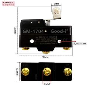 ไมโครโมชั่นลิมิตสวิตช์ รีเซ็ตอัตโนมัติ รุ่น Silver-Dot GM-1704 1701 1703TM-1306 1307 แบบกดปุ่ม แรงดันไฟฟ้าสูงสุด 12V - Product Image 1