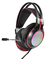 Casque de jeu filaire stéréo supra-auriculaire dynamique pour PS4/N7/PC, faible latence (<30ms), étanche IPX-5, indicateur de batterie LED, DJ