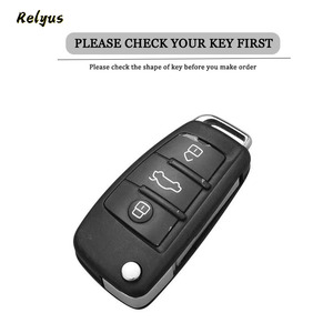 Housse de protection pour <span class=keywords><strong>clé</strong></span> de voiture en TPU souple pour <span class=keywords><strong>Audi</strong></span> <span class=keywords><strong>A3</strong></span> A4 A5 A6 A7 Q3 Q5 S6 B6 B7 B8 C6 <span class=keywords><strong>8P</strong></span> 8V 8L TT RS, <span class=keywords><strong>coque</strong></span> de protection FOB, accessoires automobiles - Product Image 2