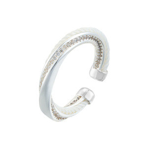 Festive New Year Red String Open Ring Micro Pave Zirconia Adjustable Index Finger Ring Exquisite Band - Product Image 5
