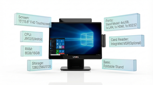 <span class=keywords><strong>POS</strong></span>-Systeme Robustes 15,6 Zoll Android <span class=keywords><strong>POS</strong></span>-Touchscreen-Gerät All-in-One Terminal <span class=keywords><strong>POS</strong></span> Windows Kassensystem Point of Sale - Product Image 2