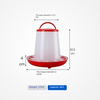 Mangeoire surélevée à niveau visible pour volailles, système d'alimentation par gravité 9KG pour une gestion efficace des troupeaux en extérieur