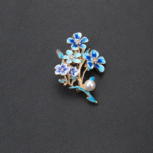 Broche de Esmalte con Diseño de Flor '<span class=keywords><strong>No</strong></span> Me Olvides', Joyería de Moda <span class=keywords><strong>para</strong></span> Mujer, Regalo - Product Image 4
