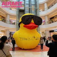 Mascotte de canard gonflable personnalisée pour les festivals de vacances