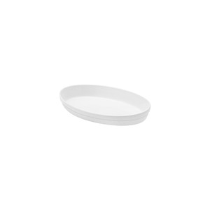 จานอบทรงรี Saturnia สีขาว ขนาด 22 × 14 × 5 ซม. - Product Image 1