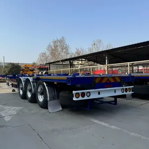 2024 New High Quality 3 Axles 40ft Trailer Skeleton Semi Trailer For Container