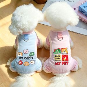 Chaleco para Perro con Estampado de Animales, Color Rosa y Azul Cielo, de Poliéster, Ropa de Verano para Perros y Gatos - Product Image 1
