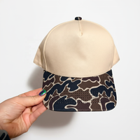 Casquette de baseball unisexe personnalisée en coton 100% pour la promotion, imprimé camouflage, décontractée, sportive, protection solaire, 5 panneaux
