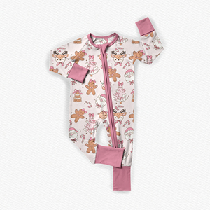 Pigiami in Bambù Personalizzati di Lusso Unisex, Produttore di Pigiami per Neonati, Set Natalizio di Pigiami in Bambù per Bambini, Vendita all'Ingrosso - Product Image 5