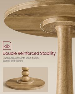 <span class=keywords><strong>Table</strong></span> d'appoint <span class=keywords><strong>VASAGLE</strong></span> MARIEL Collection, brun naturel, pieds en bois massif, style mid-century modern, petite <span class=keywords><strong>table</strong></span> <span class=keywords><strong>basse</strong></span> - Product Image 4