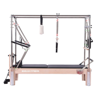 Meja Trapeze Reformer Cadillac 3 in 1 dari Kayu Maple Solid - "Satu Unit, Peningkatan Studio Lengkap" Grosir Pabrik OEM
