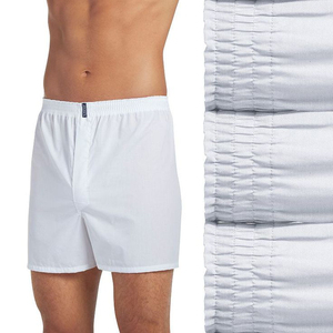 Sous-vêtements confortables pour hommes avec logo personnalisé, coton 100%, couleur unie, caleçons et boxers pour hommes - Product Image 6