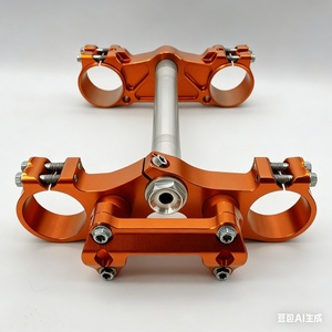Abrazaderas Triples de Aleación de Aluminio Billet de Alta Calidad Personalizadas para Motocicletas de Carretera y Todoterreno, para Modificación/Actualización - Product Image 2