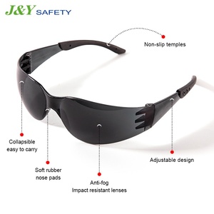 工業用作業傷防止コーティング黒構造安全メガネ耐久性向上 - Product Image 3