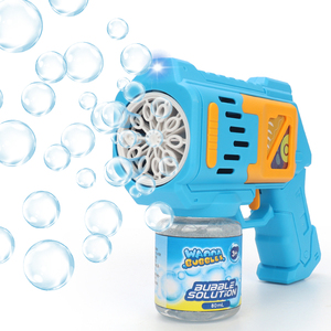 OEM bán buôn unisex ngoài trời trẻ em Đồ chơi tự động điện ánh sáng-up PP nhựa Súng bong bóng thổi bong bóng và đèn lên - Product Image 1