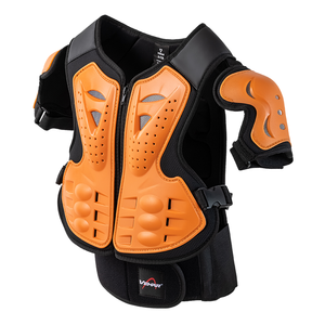 直販 PVC製 バイクレーシングスーツ モトクロス保護ギア ソフト軽量 ボディプロテクター アーマーベスト バックサポート - Product Image 4