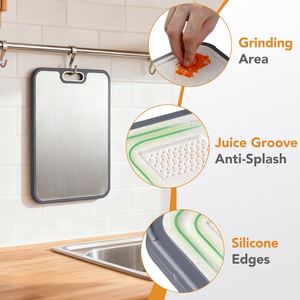 Wholesale Double Sided Manual <b>Plastic</b> <b>Table</b> Cutting Chopping Board Dishwasher Safe - Product Image 3