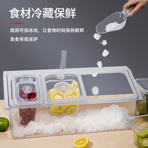 Recipiente rectangular transparente de policarbonato con tapa para almacenamiento de alimentos y uso en fiestas. - Product Image 1