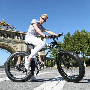 Bicicleta <span class=keywords><strong>de</strong></span> montaña con suspensión completa <span class=keywords><strong>de</strong></span> neumáticos gruesos 4,0 <span class=keywords><strong>de</strong></span> 26 pulgadas superventas para adultos, palanca <span class=keywords><strong>de</strong></span> cambios <span class=keywords><strong>de</strong></span> aleación, bicicleta híbrida <span class=keywords><strong>de</strong></span> 21 velocidades, la mejor clasificada - Product Image 1
