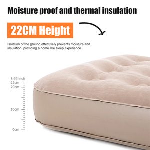 Taşınabilir dış mekan mobilyası tek boyutu şişme yatak PVC akın su geçirmez hava yatağı kamp seyahat - Product Image 3