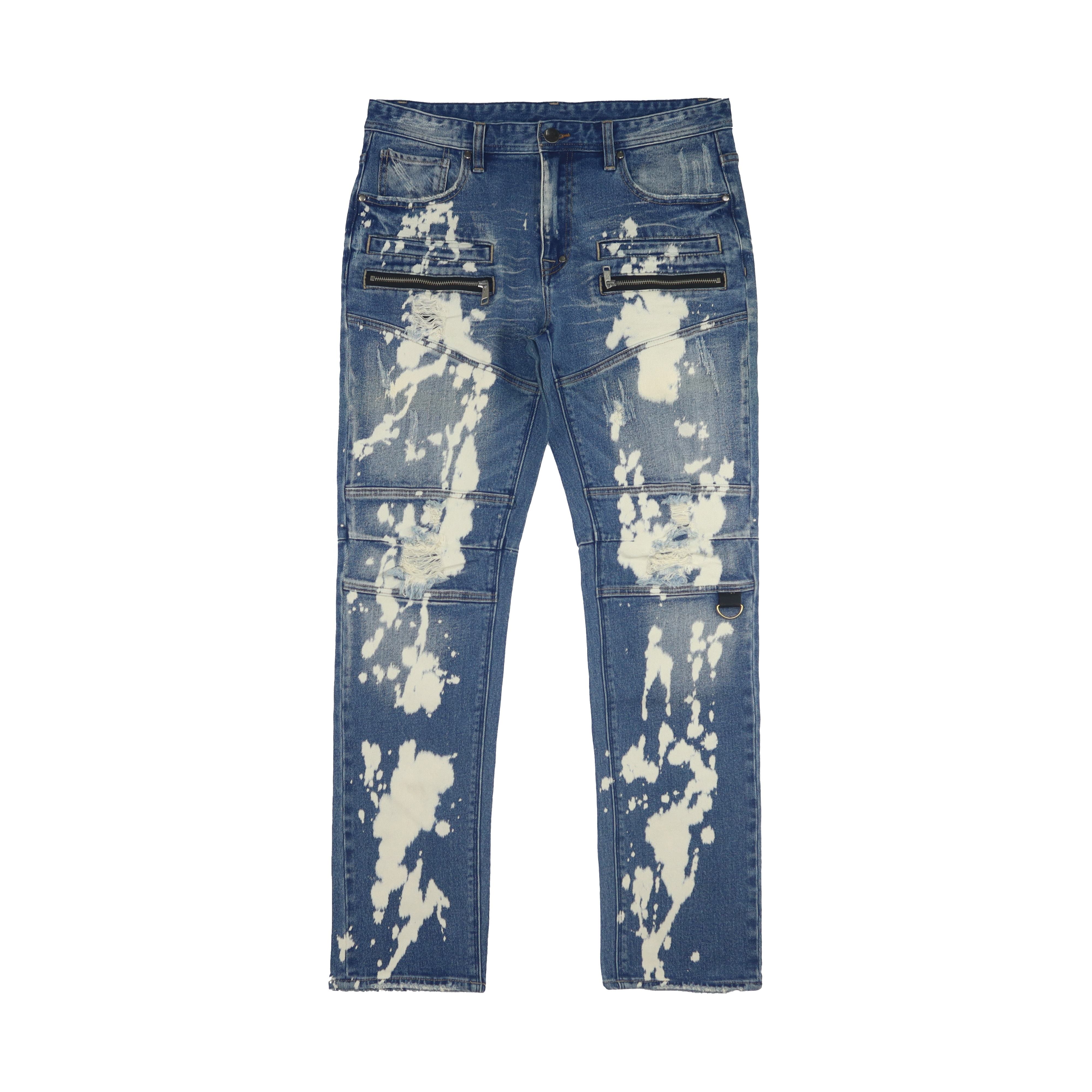 High Quality Spray Paint Jeans Custom Fashion Trousers