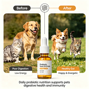Gocce di Olio di Lievito Probiotico <span class=keywords><strong>per</strong></span> <span class=keywords><strong>Cani</strong></span> e Gatti, Supporta la Salute Intestinale, il Sistema Digestivo e il Sistema Immunitario, Disponibile OEM ODM - Product Image 4