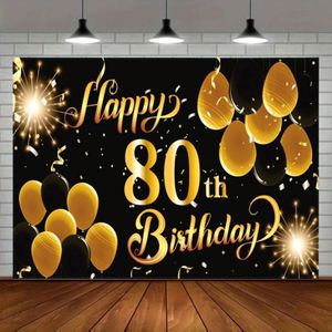 Birthday Party Banners Decoration Custom Size Durable Polyester Fabric <b>Wall</b> Hanging Tapestry Happy Birthday <b>Canvas</b> Banner - Product Image 1