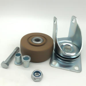 <span class=keywords><strong>3</strong></span> polegadas marrom rodízios resistentes à alta temperatura 280 graus direção para carrinho de criança rolo direcional freio forno roda rodízio - Product Image 4