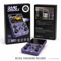 Consola de Videojuegos Portátil Retro R36S 2025 con Pantalla IPS de 3.5 Pulgadas Mini Reproductor de Video de 64GB con Juegos y Sistema Arkos Preinstalados