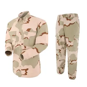 Tactical Uniforms For Security Double Safe Custom Bdu Desert Camouflage High Quality Security Guard Uniform Jacket Tactical Uniforms Set Sales For Security