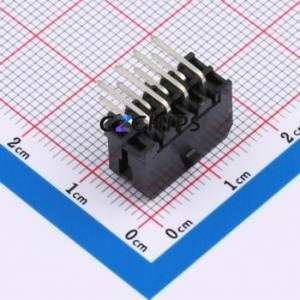 ZX-MX3.0-2-4PWZ Wire-to-Board Pin Header Bent Lead Through Hole,P=3mm Connector 2x4P 3mm Right Angle Insert Micro-Fit (MX 3.0) - Product Image 2