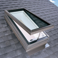 Ventana de Techo Automática de Aluminio de Doble Acristalamiento, Duradera y de Primera Calidad, con Protección UV para Casas Modernas