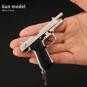 China Fabriek Prijs 1:<span class=keywords><strong>3</strong></span> 7.5 Cm Zinklegering Metalen Beretta 92f Pistool Model Metalen Demontage Speelgoed Sleutelhanger Charme - Product Image 2