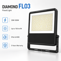 Projecteur LED réglable en alliage d'aluminium IP66 pour stades sportifs, température de couleur 3CCT, gradation 1-10V DALI, angle de faisceau 120°