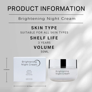 Marque privée Niacinamide Acide kojique Éclaircissant Tone uniforme Lifting Raffermissant Dissolvant <span class=keywords><strong>de</strong></span> Taches Noires Crème <span class=keywords><strong>de</strong></span> <span class=keywords><strong>Nuit</strong></span> pour les Soins du Visage - Product Image 6