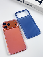Coque de téléphone antichoc PC Street Fashion avec protection d'écran, sensation originale de la machine, couleur orange, pour 17 Pro/17 Promax/16 Promax/15/14