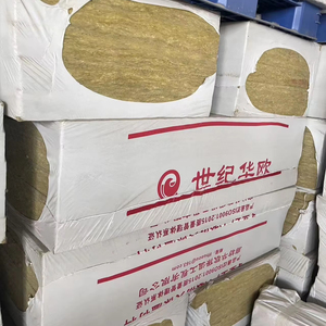 Vật liệu cách nhiệt xây dựng, tấm cách nhiệt bằng bông đá chống cháy, xuất khẩu của nhà sản xuất. - Product Image 1