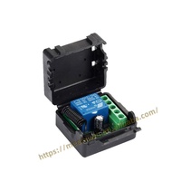 Télécommande sans fil DC 12V 1CH Relay 433Mhz Module récepteur pour l'apprentissage Code Transmitter Remote