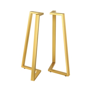 Metallisch Blau-Roségold Restaurant-Tischgestell mit Chrombeinen, 914mm, für Runde Tische - Product Image 2