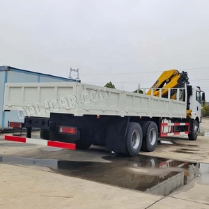 Grúa montada en camión plegable FAW 6*4 25 toneladas directa de fábrica con plataforma de transporte de carga a la venta - Product Image 5