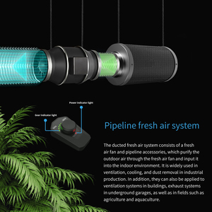 <span class=keywords><strong>Wifi</strong></span> kiểm soát 4 "EC Inline quạt thông minh App biến điều khiển tốc độ Lưỡi nhựa 110-240V cho phát triển Lều hydroponics - Product Image 5