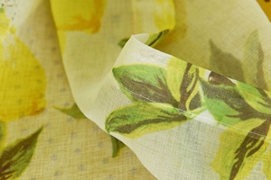 Rideaux de haute qualité, style nordique tendance, en lin imprimé, motif citron, pour <span class=keywords><strong>baie</strong></span> <span class=keywords><strong>vitrée</strong></span>, salon, balcon - Product Image 6