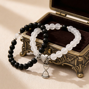 2pcs Set Couple <strong>Bracelets</strong> for Lovers Grow in Dark Heart Luminous Magnetic <strong>Matching</strong> Friendship <strong>Bracelet</strong> Gifts Jewelry - Product Image 4