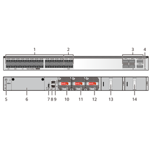 S5735S-L48FT4S-A 98010935 Switch Ethernet con 24 Puertos 10/100BASE-TX, 24 Puertos 10/100/1000BASE-T, 4 Puertos SFP GE para h w - Product Image 4