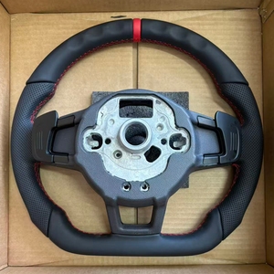 พวงมาลัยสปอร์ตหนังสำหรับ Volkswagen <span class=keywords><strong>Golf</strong></span> 6 MK7 MK6 7 VW Mk7.5 GTI <span class=keywords><strong>Scirocco</strong></span> POLO GTS <span class=keywords><strong>R</strong></span> <span class=keywords><strong>Line</strong></span> Tiguan Passat <span class=keywords><strong>Scirocco</strong></span> - Product Image 4