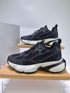 Новые модные мужские кроссовки 2026 года: повседневные черно-белые сетчатые массивные кроссовки для ежедневных прогулок - Product Image 6