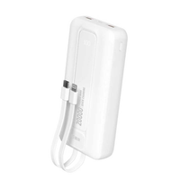 Batterie externe portable haute capacité 20000 mAh avec affichage LED, charge rapide 22,5 W QC PD, entrée Micro USB Type-C, compacte, pour utilisation en extérieur